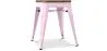 Taburete Diseño Industrial - Madera y  Acero - 45 cm -Stylix image 9