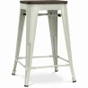 Taburete de Bar - Diseño Industrial - Madera y Acero - 60cm -Stylix image 9