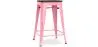 Taburete de Bar - Diseño Industrial - Madera y Acero - 60cm -Stylix image 9