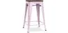 Taburete de Bar - Diseño Industrial - Madera y Acero - 60cm -Stylix image 9