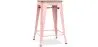 Taburete de Bar Diseño Industrial - Madera y Acero - 61cm - Stylix  image 9