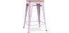 Taburete de Bar Diseño Industrial - Madera y Acero - 61cm - Stylix  image 9