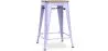 Taburete de Bar Diseño Industrial - Madera y Acero - 61cm - Stylix  image 9