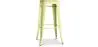 Taburete de Bar Diseño Industrial - Acero y Madera - 76cm -  Stylix  image 9