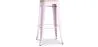Taburete de Bar Diseño Industrial - Acero y Madera - 76cm -  Stylix  image 9