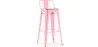 Taburete de Bar con Respaldo - Diseño Industrial - 76 cm - Stylix image 9