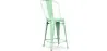 Taburete de Bar con Respaldo - Diseño Industrial  - 60cm - Stylix  image 9