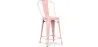 Taburete de Bar con Respaldo - Diseño Industrial  - 60cm - Stylix  image 9