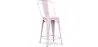 Taburete de Bar con Respaldo - Diseño Industrial  - 60cm - Stylix  image 9