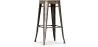 Taburete de Bar Diseño Industrial - Madera y Acero - 76cm - Stylix image 9