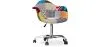 Silla de Oficina con Reposabrazos - Silla de Escritorio con Ruedas - Tapizada en Patchwork  - Patty image 9