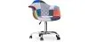 Silla de Oficina con Reposabrazos - Silla de Escritorio con Ruedas - Tapizada en Patchwork  - Pixi image 9