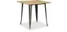 Mesa de Comedor Cuadrada - Diseño Industrial - Madera y Metal - Stylix image 9