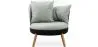 Sillón Redondo - Tapizado en Lino - Diseño Escandinavo - Bella image 9