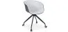 Silla de Oficina con Reposabrazos - Silla de Escritorio con Ruedas - Blanco y Negro - Jodie  image 9