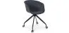 Silla de Oficina con Reposabrazos - Silla de Escritorio con Ruedas - Blanco y Negro - Jodie  image 9