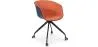 Silla de Oficina con Reposabrazos - Silla de Escritorio con Ruedas - Blanco y Negro - Jodie  image 9