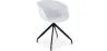 Silla de Oficina con Reposabrazos Tapizada - Silla de Escritorio - Blanco y Negro - Jodie  image 9