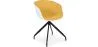 Silla de Oficina con Reposabrazos Tapizada - Silla de Escritorio - Blanco y Negro - Jodie  image 9