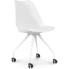 Silla de Oficina con Ruedas - Silla de Escritorio Blanca - Canva image 9