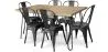 Pack Mesa de Comedor - Diseño Industrial 150cm + Pack de 6 Sillas de Comedor - Diseño Industrial - Hairpin Stylix image 9