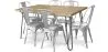 Pack Mesa de Comedor - Diseño Industrial 150cm + Pack de 6 Sillas de Comedor - Diseño Industrial - Hairpin Stylix image 9