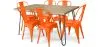 Pack Mesa de Comedor - Diseño Industrial 150cm + Pack de 6 Sillas de Comedor - Diseño Industrial - Hairpin Stylix image 9