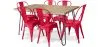 Pack Mesa de Comedor - Diseño Industrial 150cm + Pack de 6 Sillas de Comedor - Diseño Industrial - Hairpin Stylix image 9