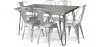 Pack Mesa de Comedor - Diseño Industrial 150cm + Pack de 6 Sillas de Comedor - Diseño Industrial - Hairpin Stylix image 9
