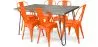 Pack Mesa de Comedor - Diseño Industrial 150cm + Pack de 6 Sillas de Comedor - Diseño Industrial - Hairpin Stylix image 9