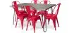 Pack Mesa de Comedor - Diseño Industrial 150cm + Pack de 6 Sillas de Comedor - Diseño Industrial - Hairpin Stylix image 9