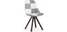 Silla de Comedor - Tapizada en Patchwork - Blanco y Negro - Denisse  image 9