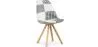 Silla de Comedor - Tapizada en Patchwork Blanco y Negro - Denisse  image 9