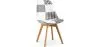Silla de Comedor - Tapizado en Patchwork Blanco y Negro - Nueva Edición - Sam  image 9