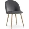 Silla de Comedor - Tapizada en Terciopelo - Estilo Escandinavo - Evelyne image 9