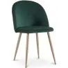Silla de Comedor - Tapizada en Terciopelo - Estilo Escandinavo - Evelyne image 9