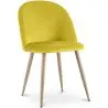 Silla de Comedor - Tapizada en Terciopelo - Estilo Escandinavo - Evelyne image 9