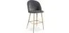 Taburete Tapizado en Terciopelo - Diseño Escandinavo - Evelyne image 9