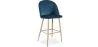 Taburete Tapizado en Terciopelo - Diseño Escandinavo - Evelyne image 9