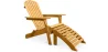 Tumbona con Reposapies - Silla de Jardin de Madera  - Adirondack image 9