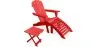 Pack Silla de Exterior  con Reposapiés y Mesa de Exterior y Jardín de Madera  - Alana image 9