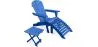 Pack Silla de Exterior  con Reposapiés y Mesa de Exterior y Jardín de Madera  - Alana image 9