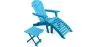 Pack Silla de Exterior  con Reposapiés y Mesa de Exterior y Jardín de Madera  - Alana image 9