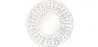 Espejo de Pared - Diseño Redondo Boho Bali Blanco (60 cm) - Lenai image 9