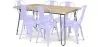Pack Mesa de Comedor - Diseño Industrial 150cm + Pack de 6 Sillas de Comedor - Diseño Industrial - Hairpin Stylix image 9