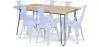 Pack Mesa de Comedor - Diseño Industrial 150cm + Pack de 6 Sillas de Comedor - Diseño Industrial - Hairpin Stylix image 9