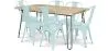 Pack Mesa de Comedor - Diseño Industrial 150cm + Pack de 6 Sillas de Comedor - Diseño Industrial - Hairpin Stylix image 9