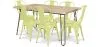 Pack Mesa de Comedor - Diseño Industrial 150cm + Pack de 6 Sillas de Comedor - Diseño Industrial - Hairpin Stylix image 9