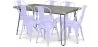 Pack Mesa de Comedor - Diseño Industrial 150cm + Pack de 6 Sillas de Comedor - Diseño Industrial - Hairpin Stylix image 9