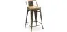 Taburete con Respaldo - Diseño Industrial - Madera y Acero - 60cm - New Edition - Stylix  image 9